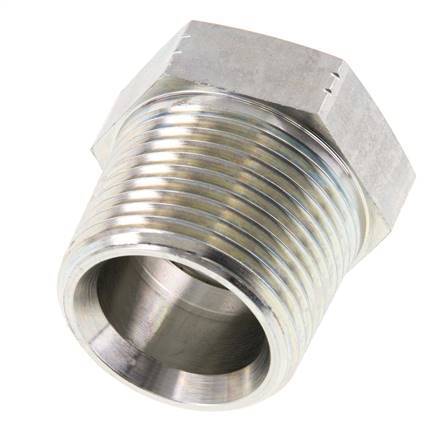 1'' NPT x 3/4'' NPT M/F Verzinkt Stalen Verloopring 140 Bar - Hydrauliek