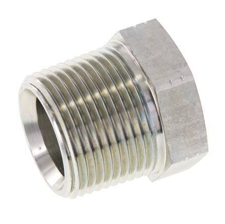 1'' NPT x 3/4'' NPT M/F Verzinkt Stalen Verloopring 140 Bar - Hydrauliek