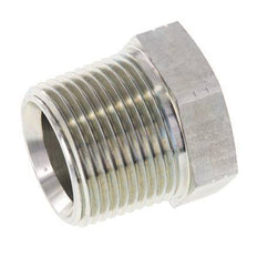 1'' NPT x 3/4'' NPT M/F Verzinkt Stalen Verloopring 140 Bar - Hydrauliek