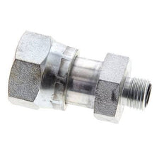 UNS 1''-14 x UNF 9/16''-18 F/M Verzinkt Stalen Neusstuk ORFS 400 Bar - Hydrauliek