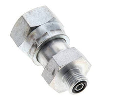 UNS 1''-14 x UNF 9/16''-18 F/M Verzinkt Stalen Neusstuk ORFS 400 Bar - Hydrauliek