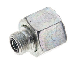 UNS 1''-14 x UN 11/16''-16 F/M Verzinkt Stalen Neusstuk ORFS 400 Bar - Hydrauliek