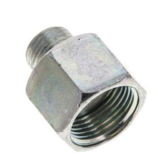 UNS 1''-14 x UN 11/16''-16 F/M Verzinkt Stalen Neusstuk ORFS 400 Bar - Hydrauliek