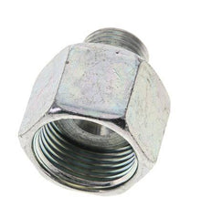 UNS 1''-14 x UN 11/16''-16 F/M Verzinkt Stalen Neusstuk ORFS 400 Bar - Hydrauliek