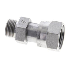 UNS 1''-14 x UN 13/16''-16 F/M Zinc plated Steel Reducing Adapter ORFS 400 Bar - Hydraulic
