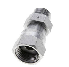 UNS 1''-14 x UN 13/16''-16 F/M Zinc plated Steel Reducing Adapter ORFS 400 Bar - Hydraulic