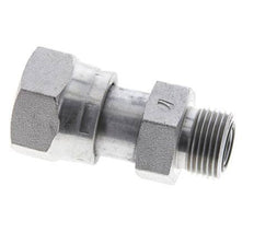 UNS 1''-14 x UN 13/16''-16 F/M Zinc plated Steel Reducing Adapter ORFS 400 Bar - Hydraulic