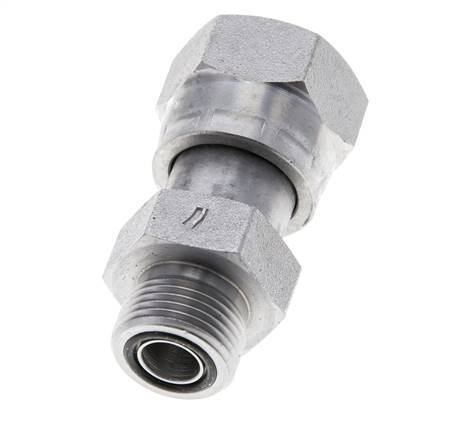 UNS 1''-14 x UN 13/16''-16 F/M Zinc plated Steel Reducing Adapter ORFS 400 Bar - Hydraulic