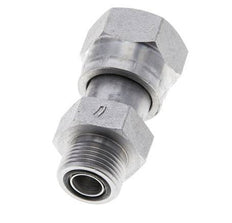 UNS 1''-14 x UN 13/16''-16 F/M Verzinkt Stalen Neusstuk ORFS 400 Bar - Hydrauliek