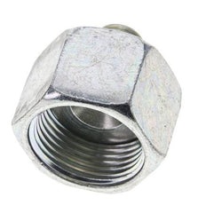 UN 1-3/16''-12 x UNF 9/16''-18 F/M Verzinkt Stalen Neusstuk ORFS 400 Bar - Hydrauliek