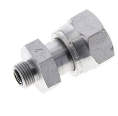 UN 1-3/16''-12 x UN 11/16''-16 F/M Verzinkt Stalen Neusstuk ORFS 400 Bar - Hydrauliek