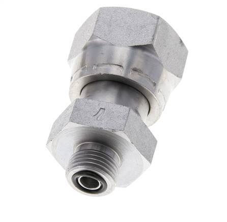 UN 1-3/16''-12 x UN 11/16''-16 F/M Verzinkt Stalen Neusstuk ORFS 400 Bar - Hydrauliek