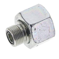 UN 1-3/16''-12 x UN 13/16''-16 F/M Verzinkt Stalen Neusstuk ORFS 400 Bar - Hydrauliek