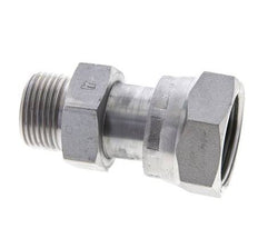 UN 1-3/16''-12 x UNS 1''-14 F/M Verzinkt Stalen Neusstuk ORFS 400 Bar - Hydrauliek