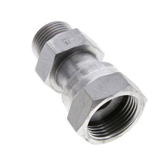 UN 1-3/16''-12 x UNS 1''-14 F/M Verzinkt Stalen Neusstuk ORFS 400 Bar - Hydrauliek