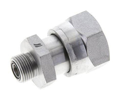UN 1-7/16''-12 x UN 13/16''-16 F/M Verzinkt Stalen Neusstuk ORFS 400 Bar - Hydrauliek