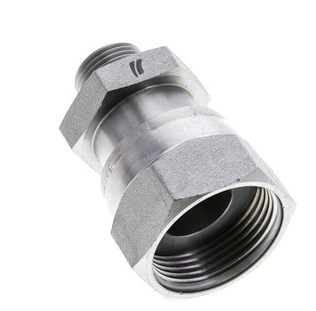 UN 1-7/16''-12 x UN 13/16''-16 F/M Verzinkt Stalen Neusstuk ORFS 400 Bar - Hydrauliek