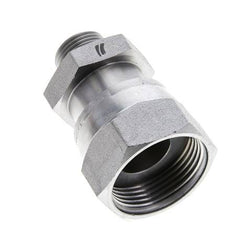 UN 1-7/16''-12 x UN 13/16''-16 F/M Verzinkt Stalen Neusstuk ORFS 400 Bar - Hydrauliek