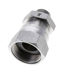 UN 1-7/16''-12 x UN 13/16''-16 F/M Verzinkt Stalen Neusstuk ORFS 400 Bar - Hydrauliek