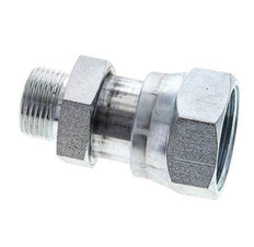 UN 1-7/16''-12 x UNS 1''-14 M/F Zinc plated Steel Reducing Adapter ORFS 400 Bar - Hydraulic