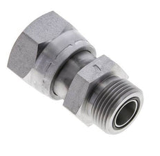 UN 1-7/16''-12 x UN 1-3/16''-12 F/M Verzinkt Stalen Neusstuk ORFS 400 Bar - Hydrauliek