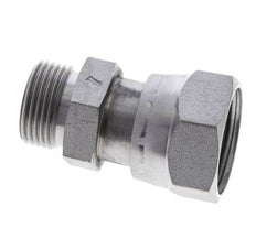 UN 1-7/16''-12 x UN 1-3/16''-12 F/M Zinc plated Steel Reducing Adapter ORFS 400 Bar - Hydraulic