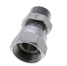 UN 1-7/16''-12 x UN 1-3/16''-12 F/M Zinc plated Steel Reducing Adapter ORFS 400 Bar - Hydraulic