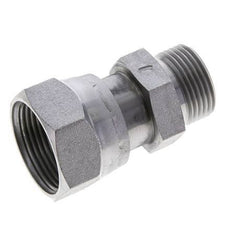 UN 1-7/16''-12 x UN 1-3/16''-12 F/M Verzinkt Stalen Neusstuk ORFS 400 Bar - Hydrauliek