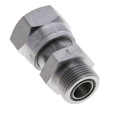 UN 1-7/16''-12 x UN 1-3/16''-12 F/M Verzinkt Stalen Neusstuk ORFS 400 Bar - Hydrauliek