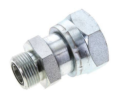 UN 1-11/16''-12 x UN 1-3/16''-12 F/M Verzinkt Stalen Neusstuk ORFS 250 Bar - Hydrauliek