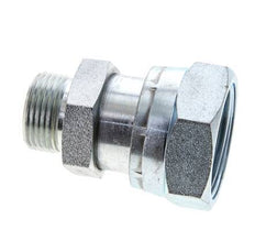UN 1-11/16''-12 x UN 1-3/16''-12 F/M Verzinkt Stalen Neusstuk ORFS 250 Bar - Hydrauliek