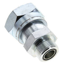 UN 1-11/16''-12 x UN 1-3/16''-12 F/M Verzinkt Stalen Neusstuk ORFS 250 Bar - Hydrauliek