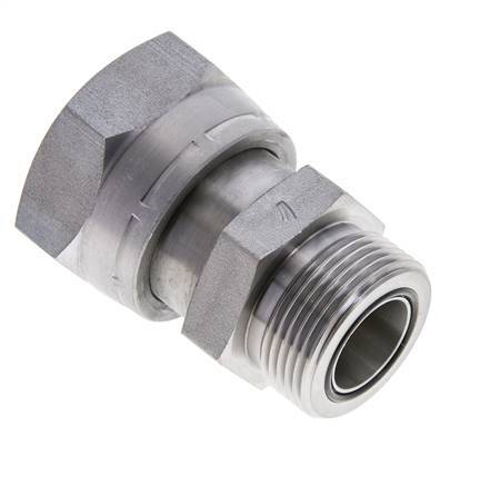UN 1-11/16''-12 x UN 1-7/16''-12 F/M Verzinkt Stalen Neusstuk ORFS 250 Bar - Hydrauliek