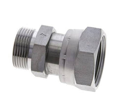 UN 1-11/16''-12 x UN 1-7/16''-12 F/M Verzinkt Stalen Neusstuk ORFS 250 Bar - Hydrauliek