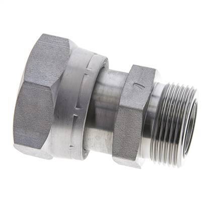 UN 1-11/16''-12 x UN 1-7/16''-12 F/M Verzinkt Stalen Neusstuk ORFS 250 Bar - Hydrauliek