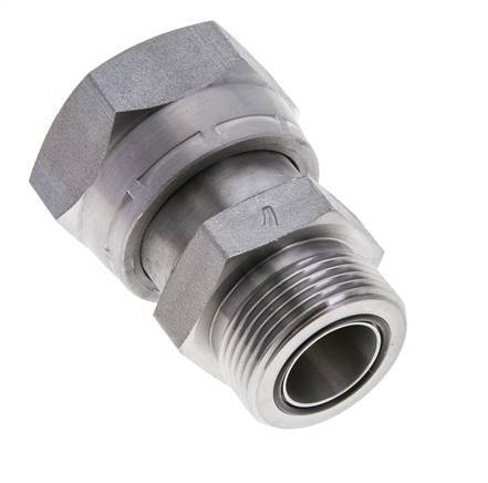 UN 1-11/16''-12 x UN 1-7/16''-12 F/M Verzinkt Stalen Neusstuk ORFS 250 Bar - Hydrauliek