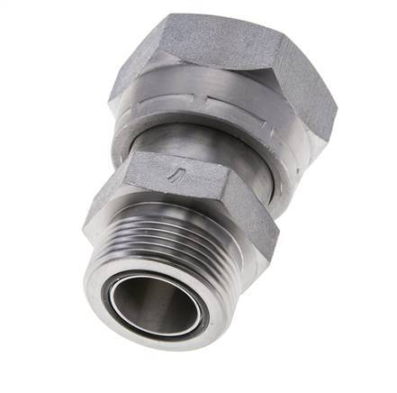 UN 1-11/16''-12 x UN 1-7/16''-12 F/M Verzinkt Stalen Neusstuk ORFS 250 Bar - Hydrauliek