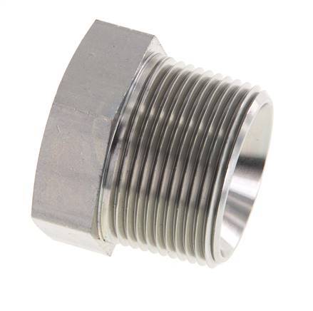 1 1/4'' NPT x 1'' NPT M/F Verzinkt Stalen Verloopring 80 Bar - Hydrauliek
