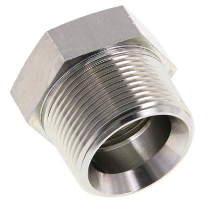 1 1/4'' NPT x 1'' NPT M/F Verzinkt Stalen Verloopring 80 Bar - Hydrauliek
