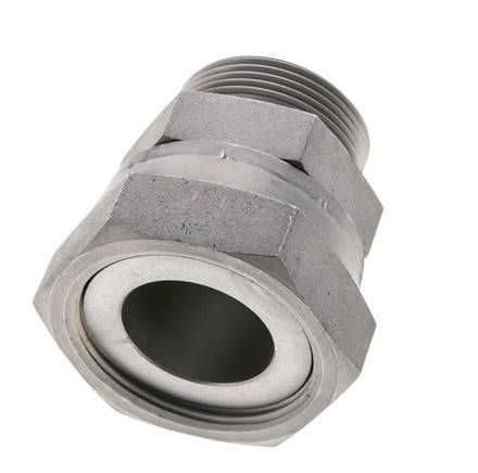 UN 2''-12 x UN 1-11/16''-12 F/M Verzinkt Stalen Neusstuk ORFS 250 Bar - Hydrauliek