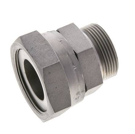 UN 2''-12 x UN 1-11/16''-12 F/M Verzinkt Stalen Neusstuk ORFS 250 Bar - Hydrauliek