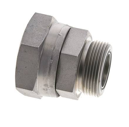 UN 2''-12 x UN 1-11/16''-12 F/M Verzinkt Stalen Neusstuk ORFS 250 Bar - Hydrauliek