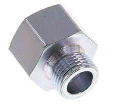 M18 x M22 M/F Zinc plated Steel Reducing Adapter 40 Bar - Hydraulic