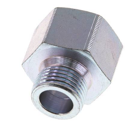 M18 x M22 M/F Verzinkt Stalen Neusstuk 40 Bar - Hydrauliek