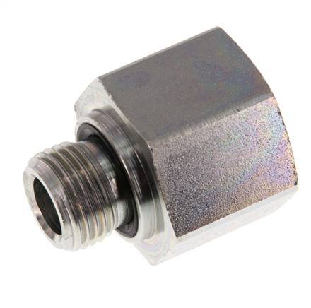 G 1/2'' x G 3/4'' M/F Verzinkt Stalen Neusstuk 400 Bar - Hydrauliek