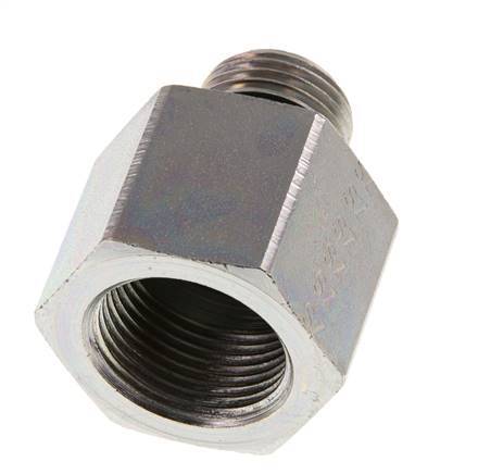 G 1/2'' x G 3/4'' M/F Verzinkt Stalen Neusstuk 400 Bar - Hydrauliek