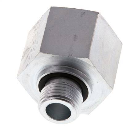 G 1/2'' x G 1'' M/F Verzinkt Stalen Neusstuk 400 Bar - Hydrauliek