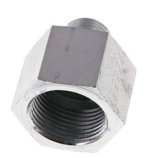 G 1/2'' x G 1'' M/F Verzinkt Stalen Neusstuk 400 Bar - Hydrauliek