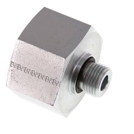G 1/2'' x G 1 1/4'' M/F Verzinkt Stalen Neusstuk 400 Bar - Hydrauliek