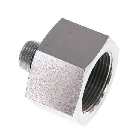 G 1/2'' x G 1 1/4'' M/F Verzinkt Stalen Neusstuk 400 Bar - Hydrauliek